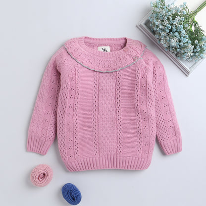 Kids Woolen Warm Sweater Full Sleeve  for Girls