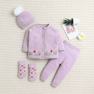 Everyday Unisex Baby Set – All Season Soft Knit Outfit | Stylish & Cozy Combo