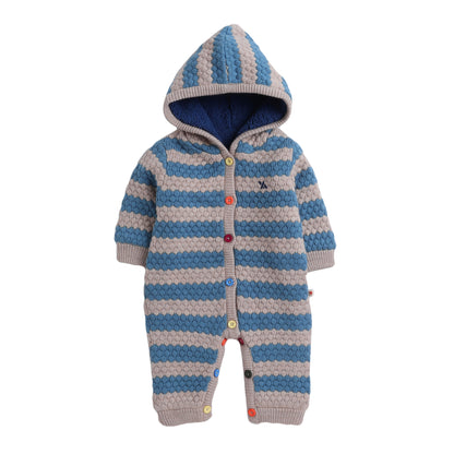 Babies Woolen Romper  With Inner Fleece