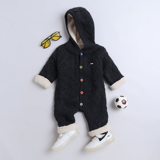 Babies Woolen Romper  With Inner Fleece