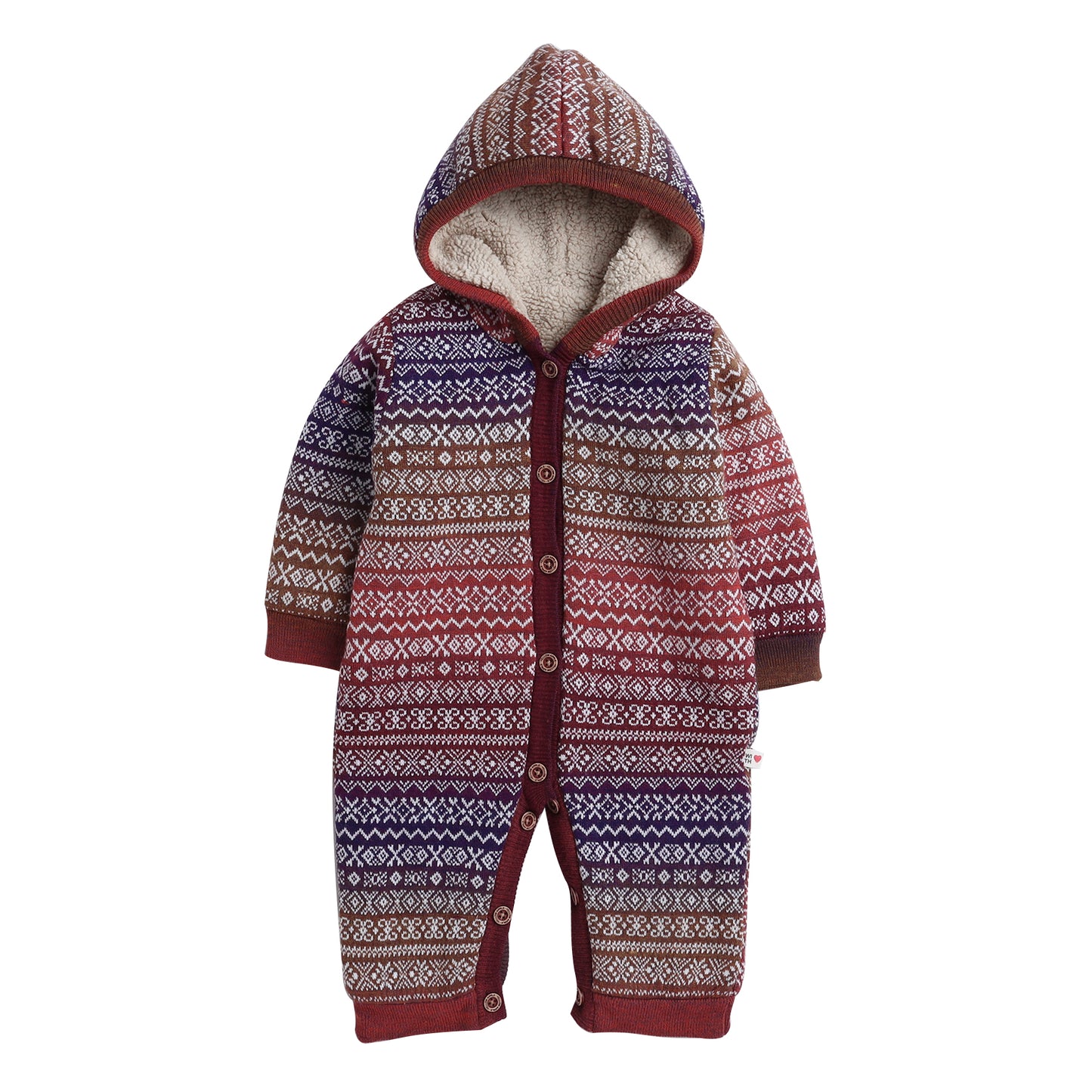 Babies Woolen Romper  With Inner Fleece