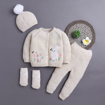 Soft Knit Unisex Baby Set – All Season Comfort | Gentle, Warm & Stylish Fit