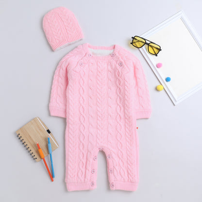 Babies Woolen Romper  With Inner Fleece