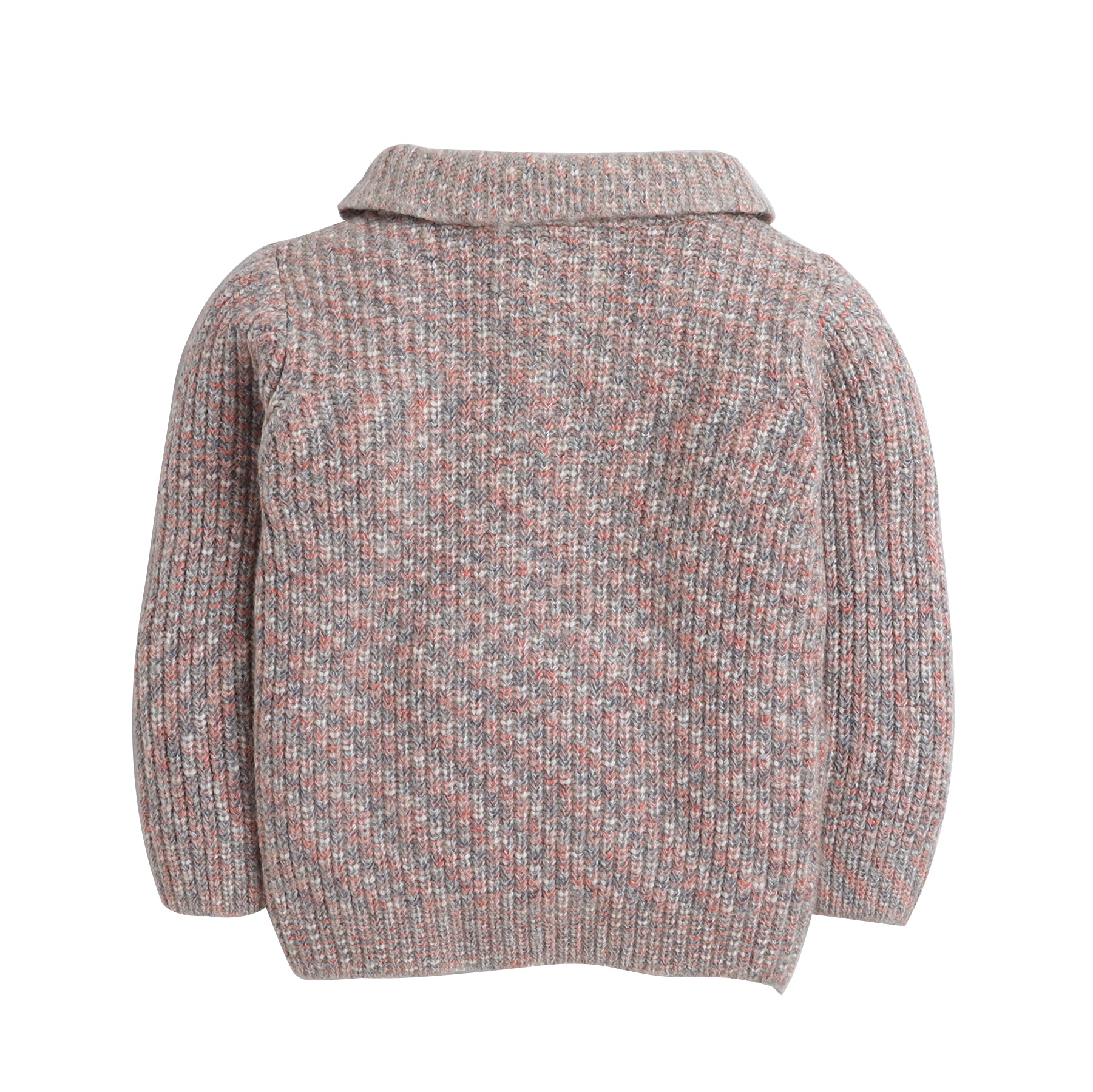 Boys Ribbed Knit Sweater | Soft Winter Pullover with Collar & Front Pocket | Warm Casual Wear