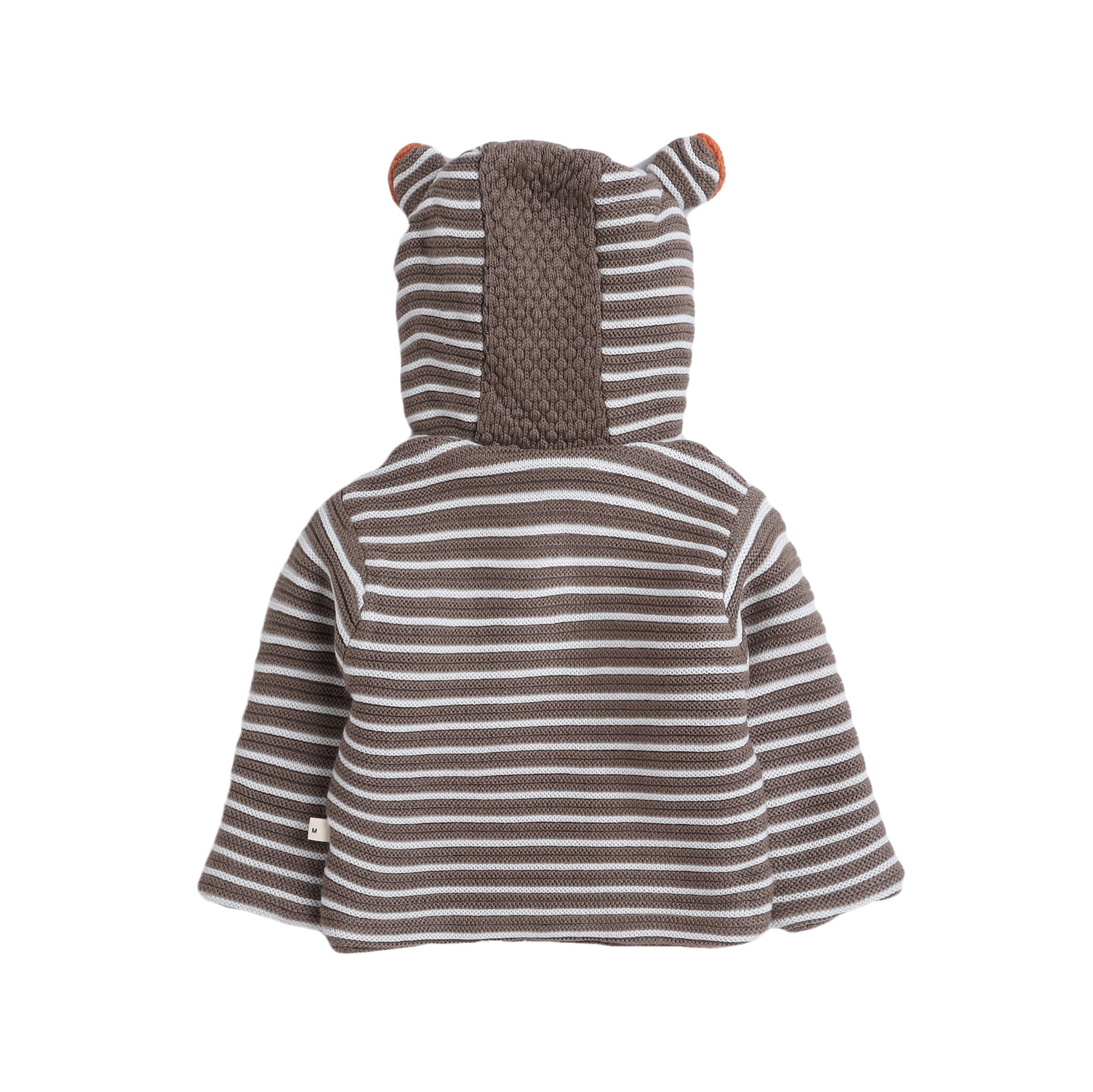 Baby 2-Piece Hooded Knit Clothing Set | Soft Warm Button Cardigan with Ear Hood & Knit Pants | Cozy Winter Outfit for Babies