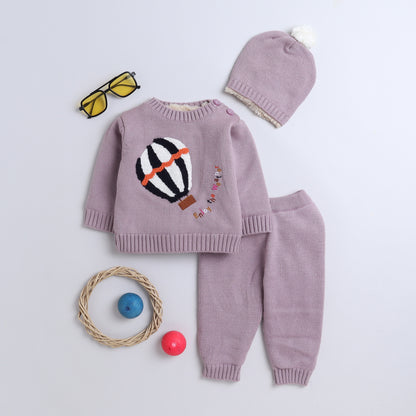 Babies Woolen Two Piece Set For Winter