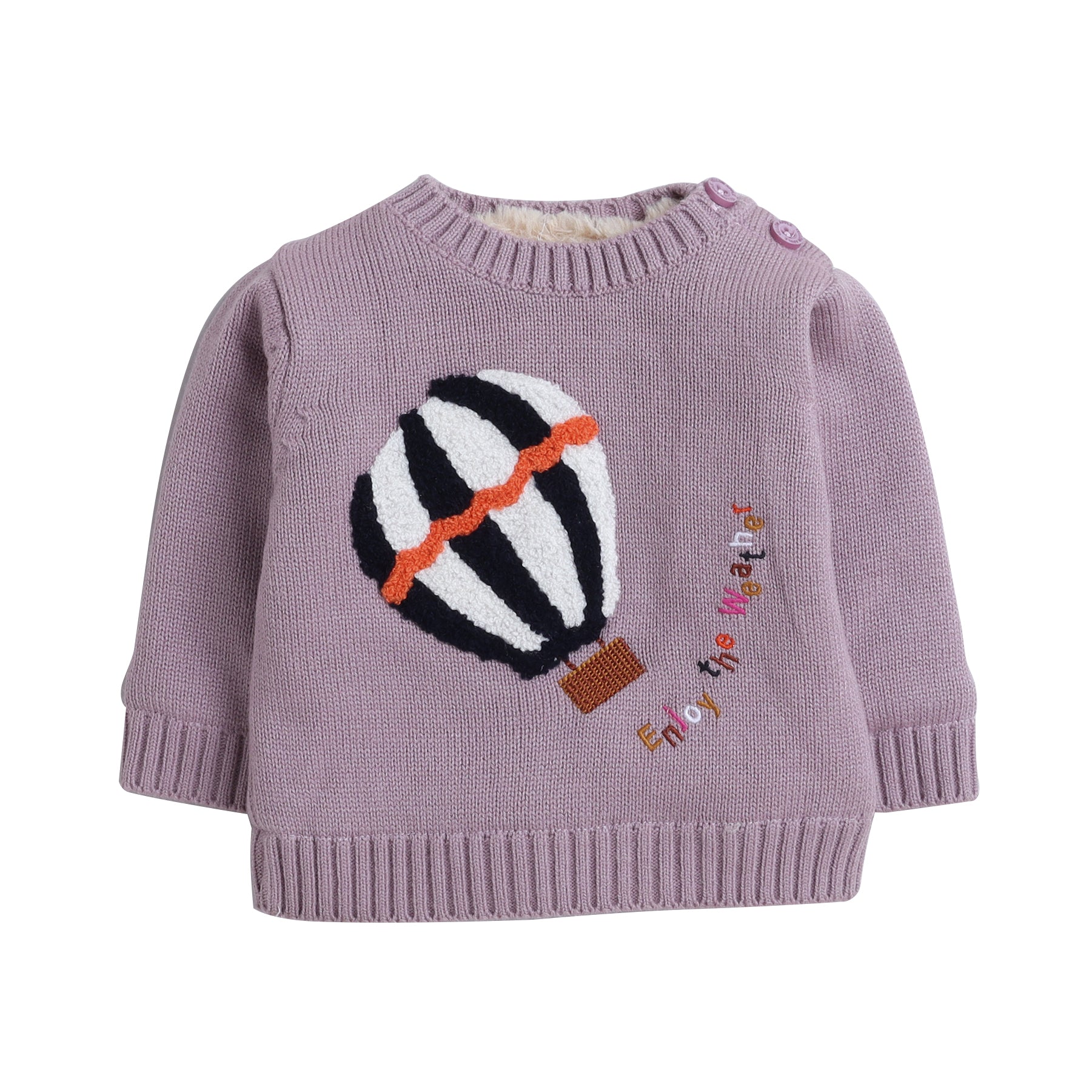 Baby 3-Piece Knit Clothing Set | Soft Warm Sweater, Knit Pants & Pom-Pom Beanie | Cozy Winter Outfit for Babies