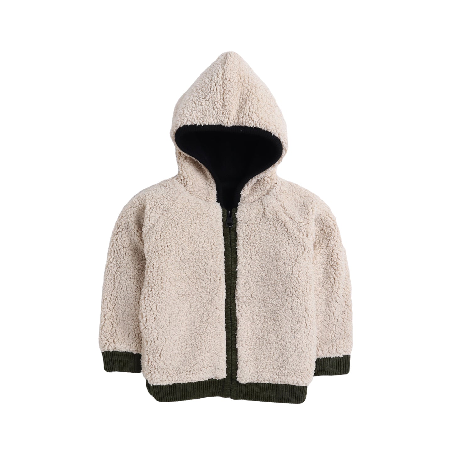 Baby Boys Self Design Hooded Neck Sweater
