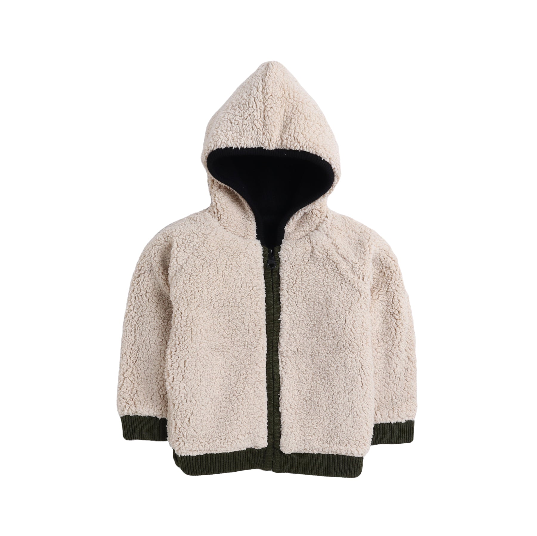 Baby Boys Self Design Hooded Neck Sweater