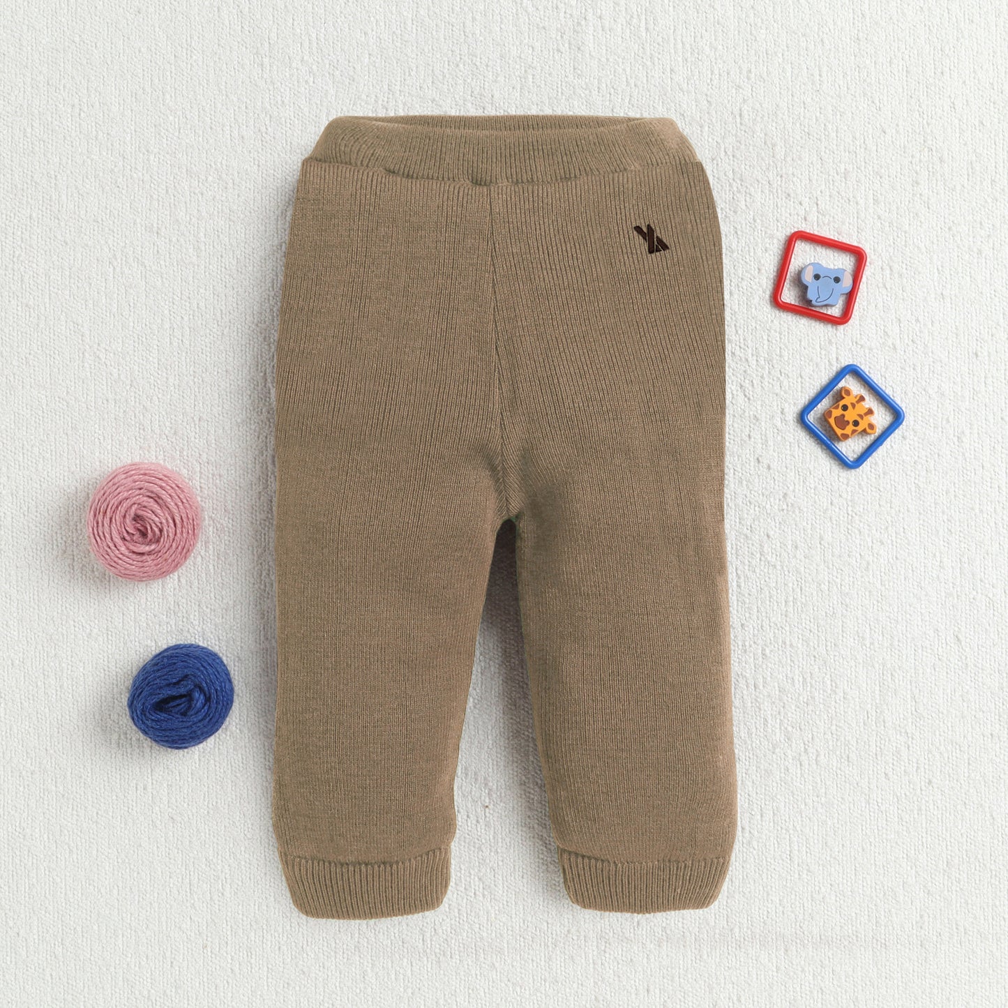 Yellow Apple Unisex Baby & Kids Winter Lowers – Soft Knit Warm Jogger Pants for Boys & Girls