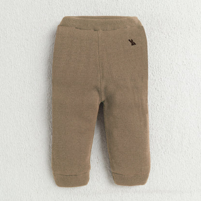 Yellow Apple Unisex Baby & Kids Winter Lowers – Soft Knit Warm Jogger Pants for Boys & Girls