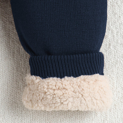 Yellow Apple Unisex Baby & Kids Winter Lowers – Soft Knit Warm Jogger Pants for Boys & Girls