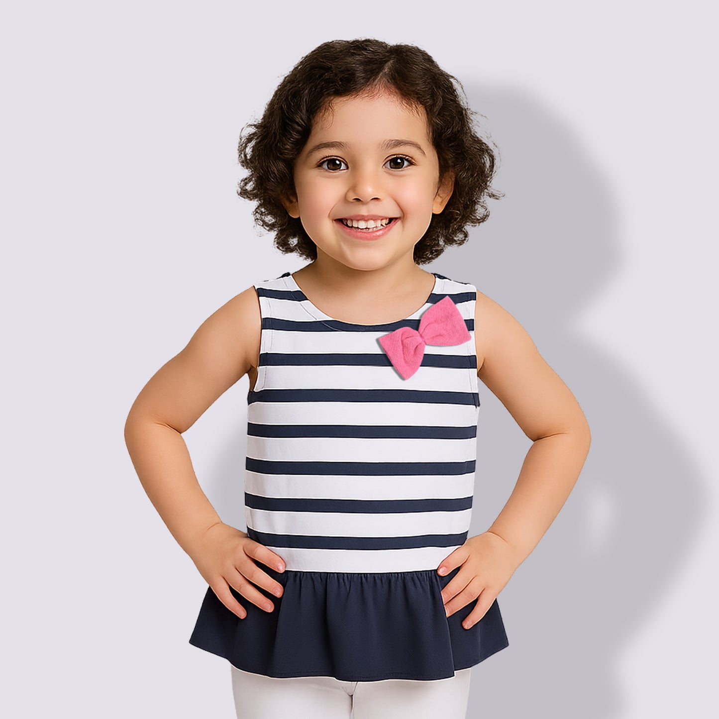 Half Sleeve Printed Cotton Frock for Girls and Baby Girls