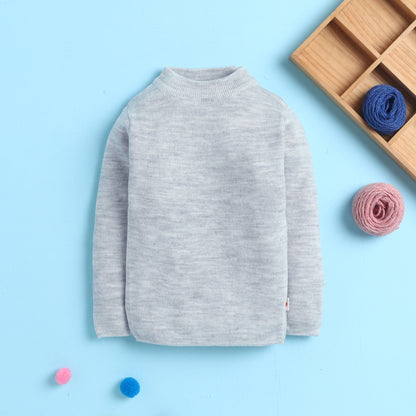 Unisex Baby & Kids Winter T-Neck Sweater | Warm Woollen Skivvy Pullover for Boys & Girls