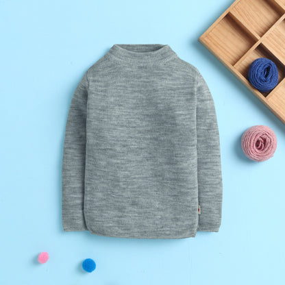 Unisex Baby & Kids Winter T-Neck Sweater | Warm Woollen Skivvy Pullover for Boys & Girls