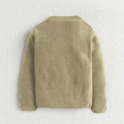 Unisex Baby & Kids Winter T-Neck Sweater | Warm Woollen Skivvy Pullover for Boys & Girls