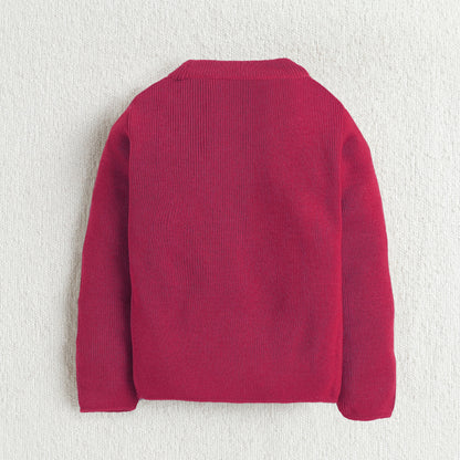Unisex Baby & Kids Winter T-Neck Sweater | Warm Woollen Skivvy Pullover for Boys & Girls