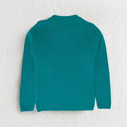 Unisex Baby & Kids Winter T-Neck Sweater | Warm Woollen Skivvy Pullover for Boys & Girls