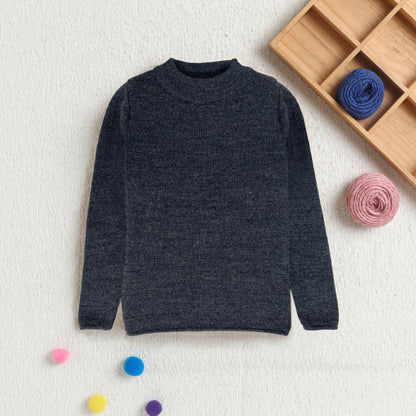 Unisex Baby & Kids Winter T-Neck Sweater | Warm Woollen Skivvy Pullover for Boys & Girls