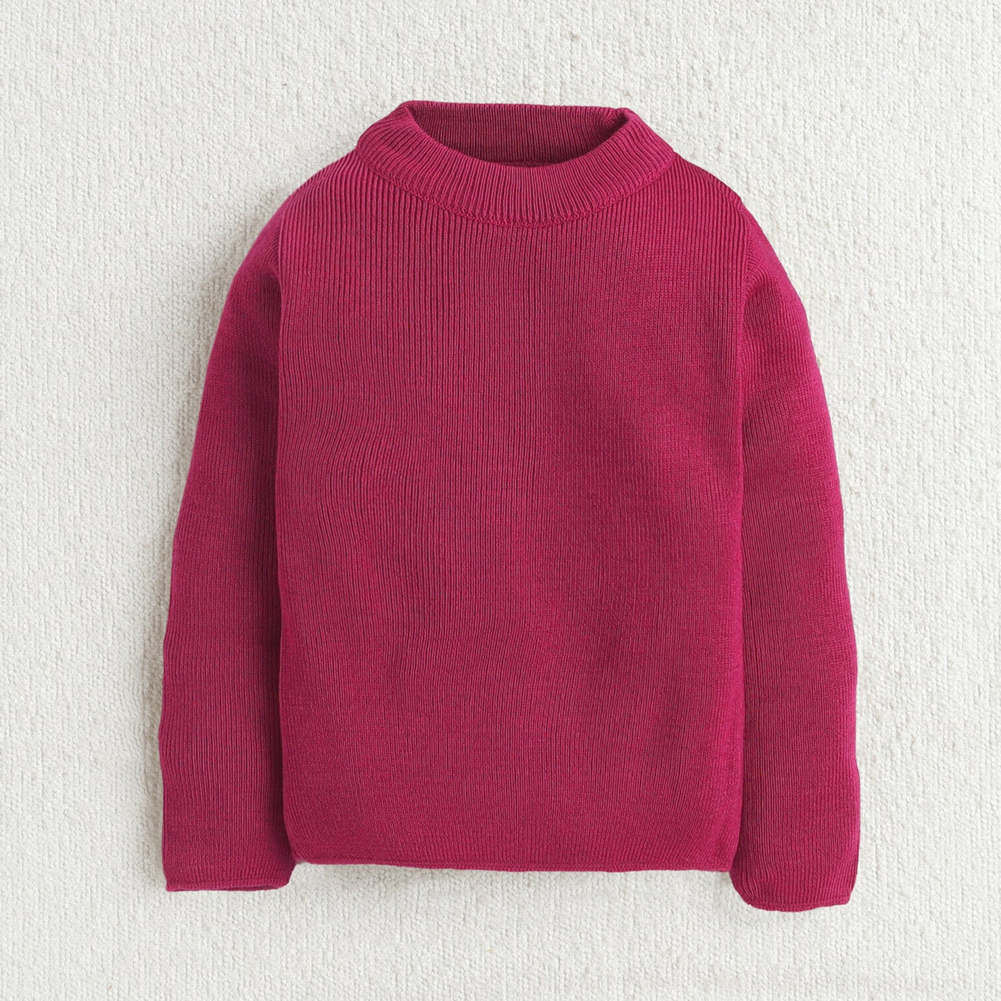 Unisex Baby & Kids Winter T-Neck Sweater | Warm Woollen Skivvy Pullover for Boys & Girls