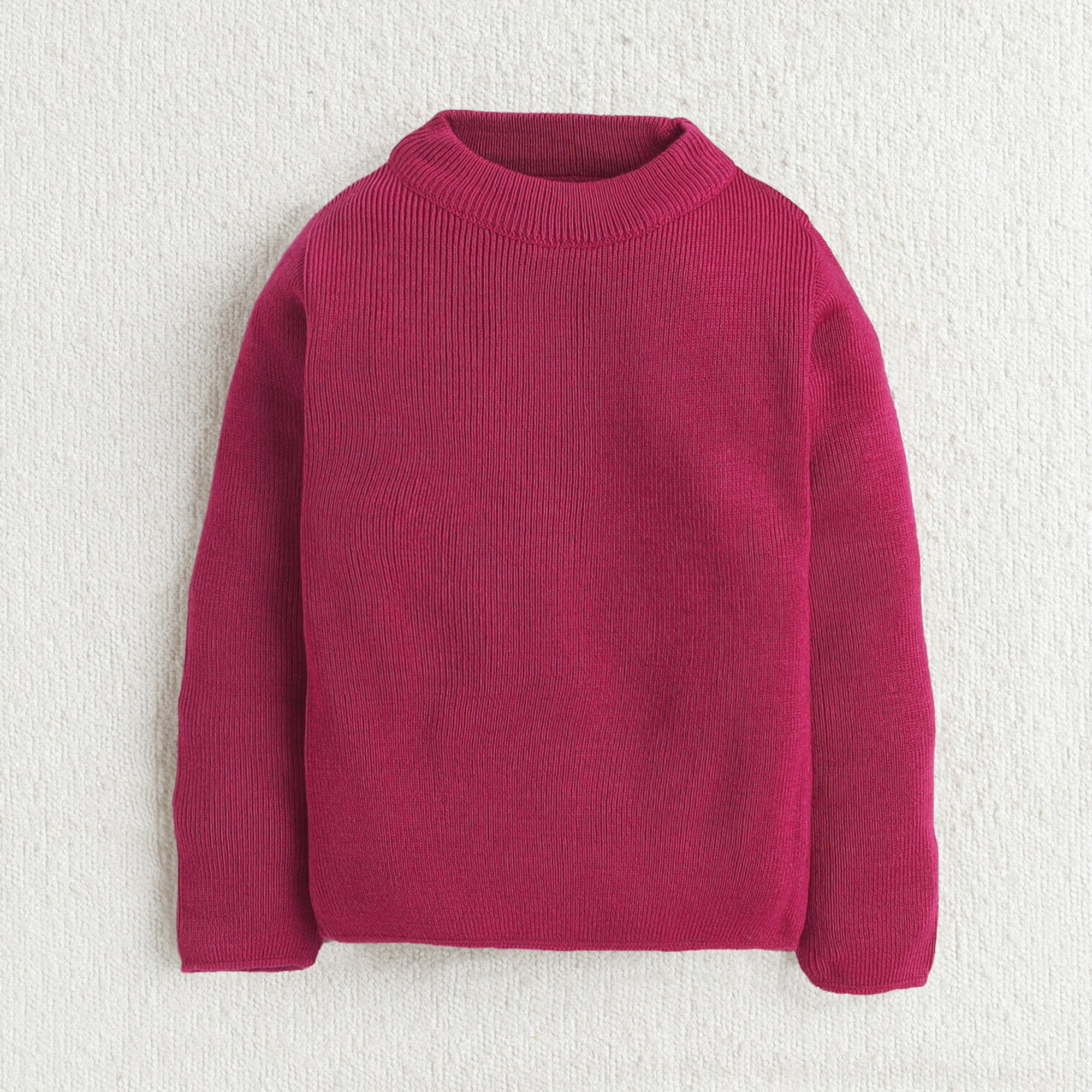 Unisex Baby & Kids Winter T-Neck Sweater | Warm Woollen Skivvy Pullover for Boys & Girls