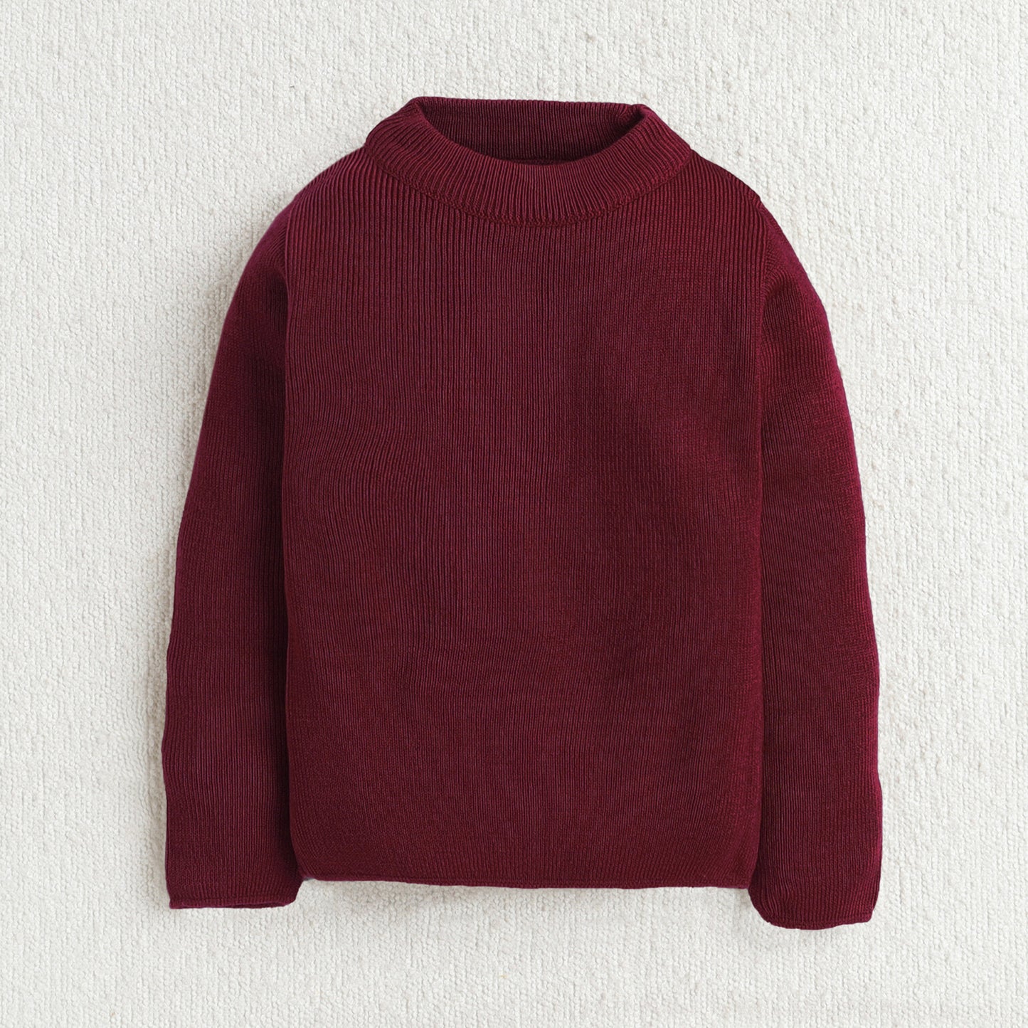 Unisex Baby & Kids Winter T-Neck Sweater | Warm Woollen Skivvy Pullover for Boys & Girls