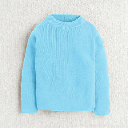 Unisex Baby & Kids Winter T-Neck Sweater | Warm Woollen Skivvy Pullover for Boys & Girls
