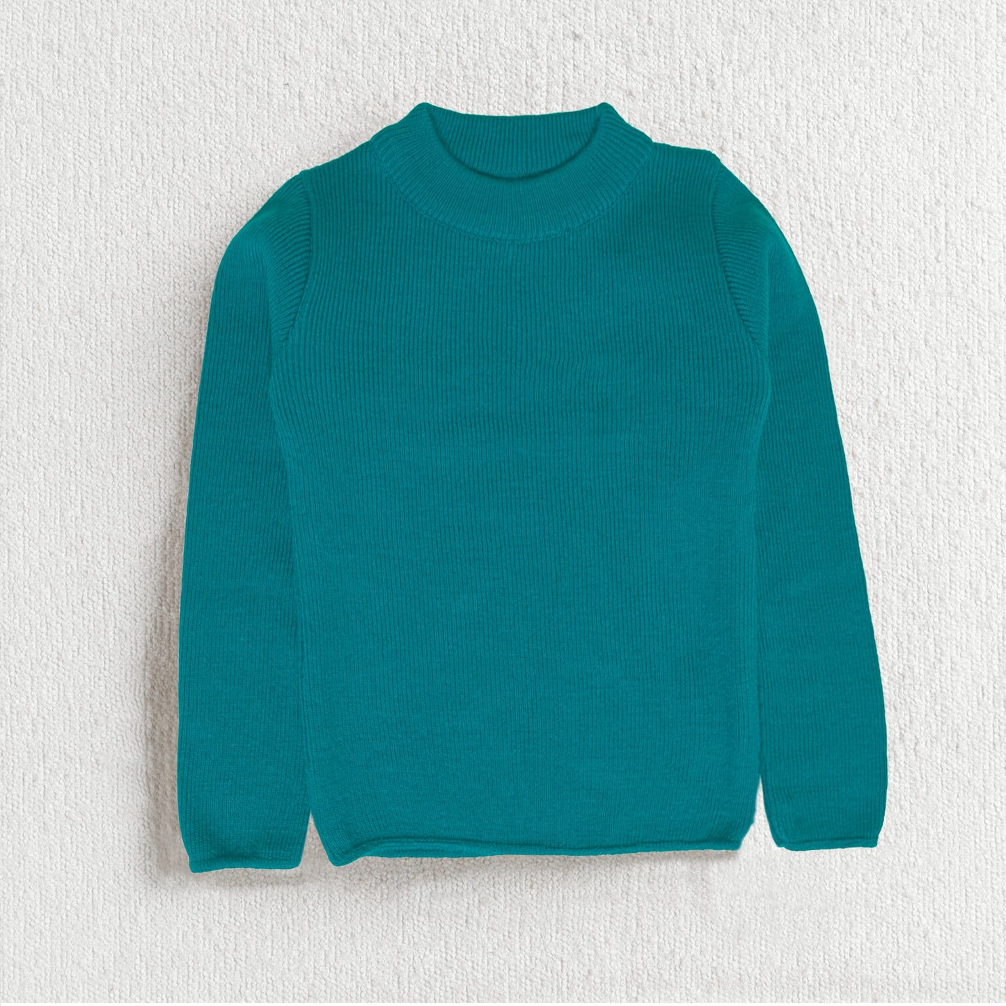 Unisex Baby & Kids Winter T-Neck Sweater | Warm Woollen Skivvy Pullover for Boys & Girls