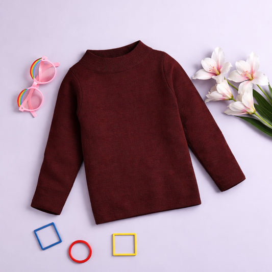 Unisex Winter Turtleneck Pullover | Skivies Warm T-Neck for Boys & Girls