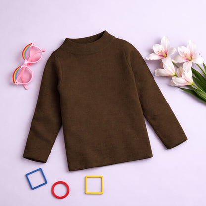 Unisex Winter Turtleneck Pullover | Skivies Warm T-Neck for Boys & Girls