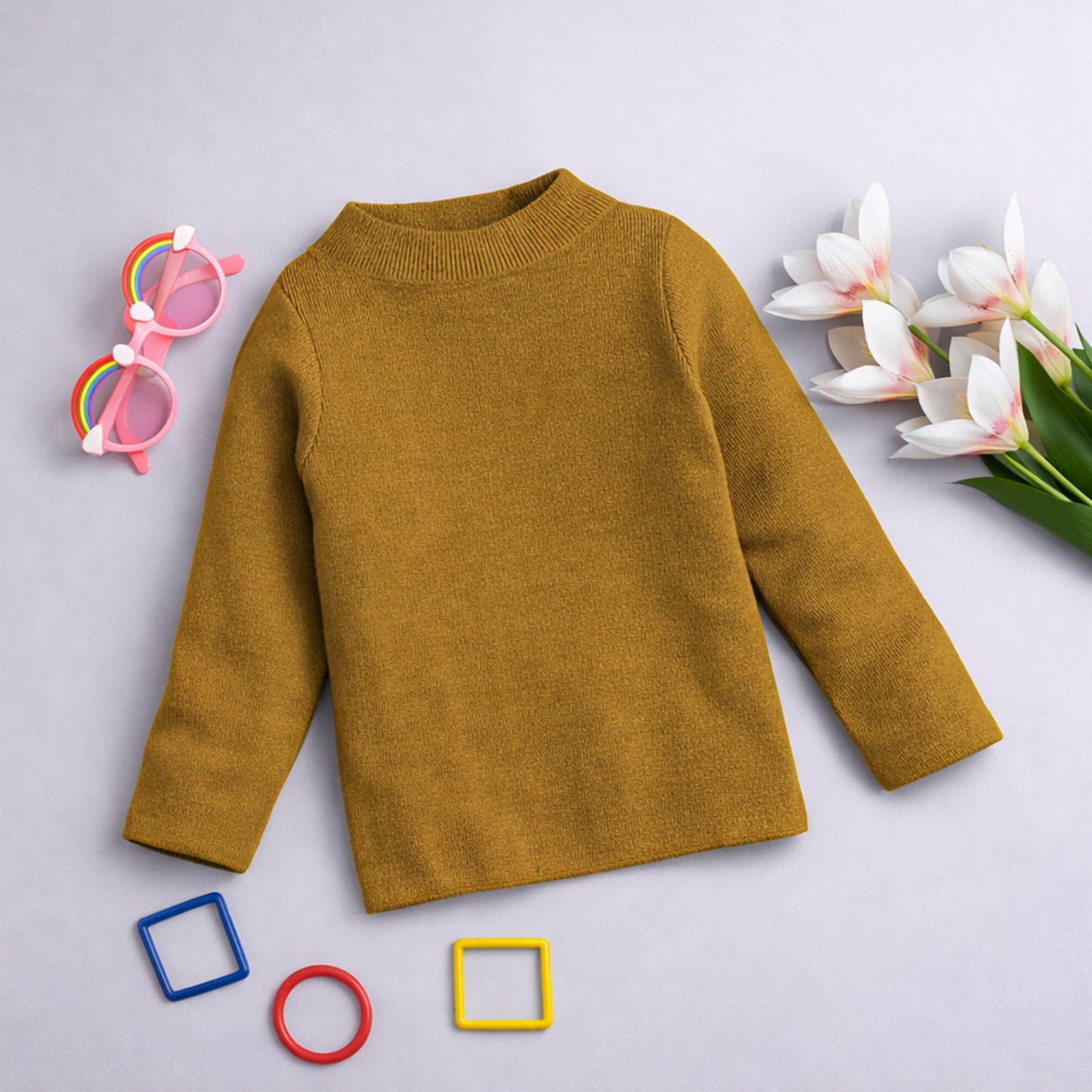 Unisex Winter Turtleneck Pullover | Skivies Warm T-Neck for Boys & Girls