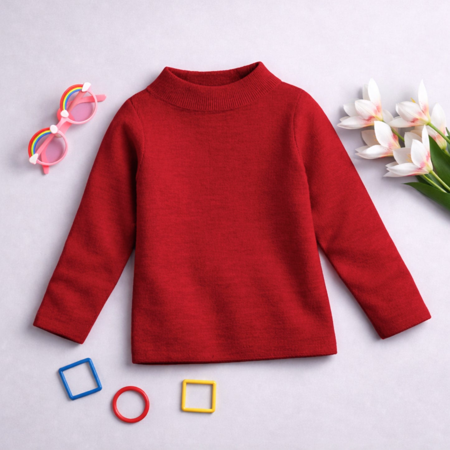 Unisex Winter Turtleneck Pullover | Skivies Warm T-Neck for Boys & Girls